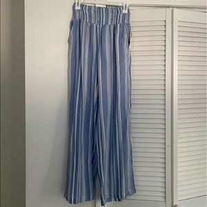 Billabong blue and white beach pants